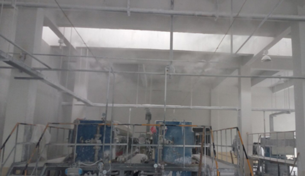水泥厂喷雾除臭降尘实施案例
