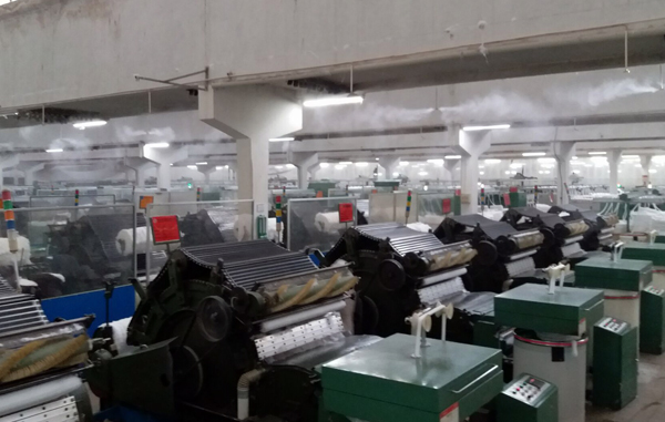 纺织厂工业加湿系统运作图